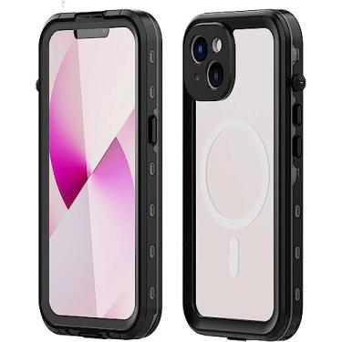 Imagem de ORKDFJ Capa para iPhone 14/14 Pro/14 Pro Max/14 Plus, à prova de poeira, à prova d'água, anti-impressão digital, capa de telefone transparente, anti-amarelamento, suporta carregamento sem fio, capa