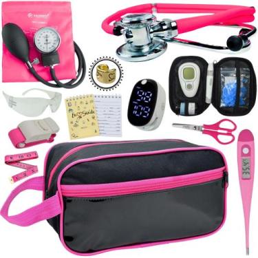 Imagem de Kit Enfermagem Aparelho Pressão Esteto Frete Grátis Promocao - Love Sa