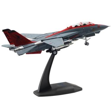 Imagem de 1:100 Marinha dos Estados Unidos VF-101 Grim Reapers Grumman F-14 Tomcat Fighter Model Simulation Aeronave Kits para Coleção e Presente CA