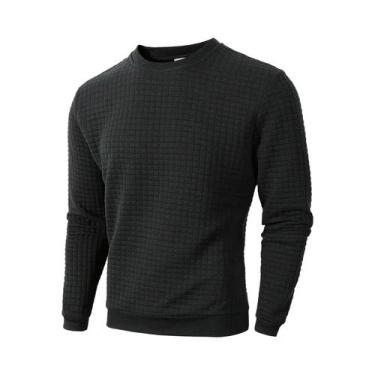 Imagem de Suéter Masculino De Outono, Ajuste Slim, Gola Redonda, Pulôver De Cor 