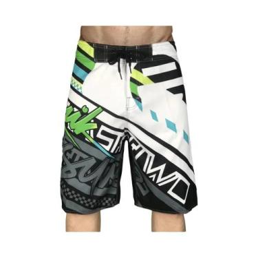 Imagem de Bermuda Masculina Estampada Para Natação, Surf, Praia E Corrida, Moda 