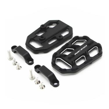 Imagem de Anti-derrapante Para nc700x nx700s 2012-2014 nc750x nc750s nc750 2014-2018 pé pegs frente footpegs traseiro pedal alavanca de freio(Front NC750 Black)