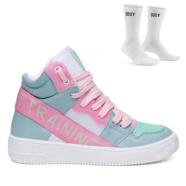 Imagem de Bota de Treino Feminino Boot Training Elastic + Meia Fitness Gym - Boo