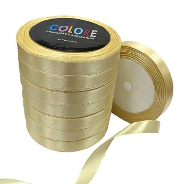 Imagem de Fita de Cetim 15mm 10 Rolos 225 metros Creme