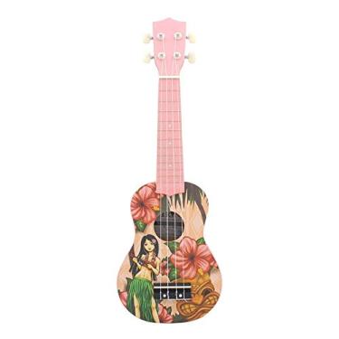 Imagem de Lss9azznmm Ukulele Soprano Instrumento Musical Marrom Mogno 53 cm Menina Ukulele Ukulele Pequeno Instrumento Guitarra Guitarra