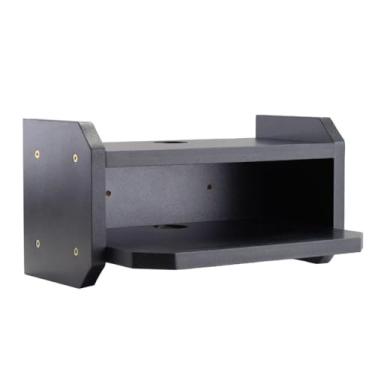 Imagem de Prateleira MDF De Parede Para Roteadores Modem Aparelho de TV E Decorações Preto e Branco(PRETO)