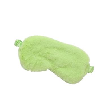 Imagem de Máscara de dormir Venda para dormir Máscaras de olhos de pelúcia macias fofas amor nuvem cobertura de olhos máscara de pelúcia tapa-olho saúde cobertura ocular (verde)