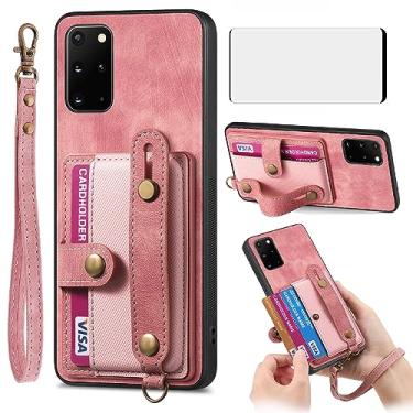 Imagem de Asuwish Capa de telefone para Samsung Galaxy S20 Plus S20+ 5G Capa carteira com protetor de tela de vidro temperado Slim Stand Slot para cartão Célula de couro S20+5G S20plus 20S + S2O S 20 20+ G5