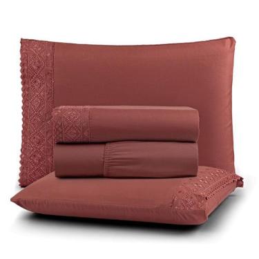 Imagem de Jogo Cama king Cherry Bordado Inglês 4pç 100% Poliéster - Canel - Lill