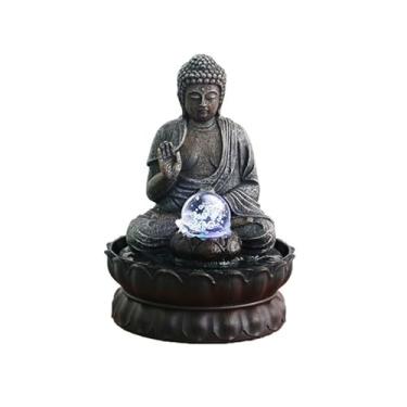 Imagem de Fontes de mesa sala de estar atrai ornamentos de riqueza fonte decorativa mesa de centro hall de entrada decorações de mesa de escritório ciclo de água corrente paisagem fontes internas