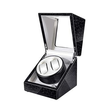 Imagem de 4+6 relógios mecânicos automáticos caixa LED luz PU relógio Winder