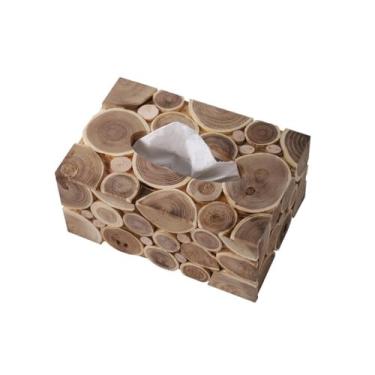 Imagem de Capa de caixa de lenços de papel artesanal porta-lenços de papel premium caixa dispensador de lenços organizador de guardanapos para sala de estar banheiro cozinha sala de estar escritório suporte de