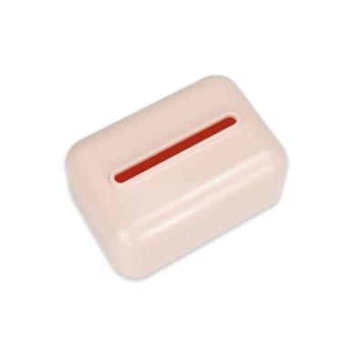 Imagem de Dispensador de papel toalha de papel para casa sala de estar banheiro mesa caixa de lenços suporte de caixa de lenços (rosa)