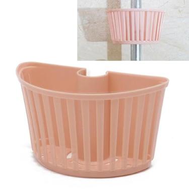 Imagem de Suporte para Esponja de Pia Cozinha Clamp Plástico Deslizante Organizador Caddy Multifuncional Barras Chuveiro Banheiro Cesta Drenagem Economia Espaço