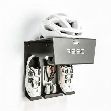 Imagem de Rsscsports Suporte de parede para bicicleta, suporte de bicicleta, presentes para ciclistas, armazenamento de bicicleta, ganchos de bicicleta para garagem, suporte de parede para garagem, com alça de
