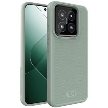 Imagem de TUDIA Capa DualShield Grip projetada para Xiaomi 14 5G (2024), [MergeGrip] Capa protetora para celular de camada dupla à prova de choque fina resistente - lírio verde