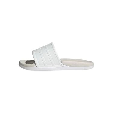 Imagem de adidas Sandália feminina Adilette Comfort 2.0 Slide, Branco/branco cristal., 36
