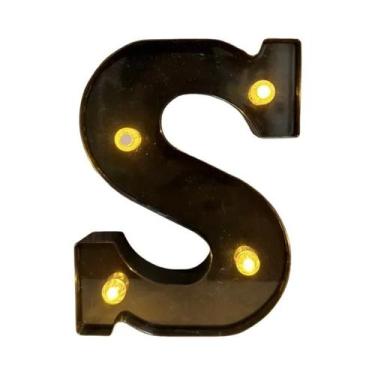 Imagem de Letras E Números De LED Pretos Iluminados Para Decoração De Casa, Bar,