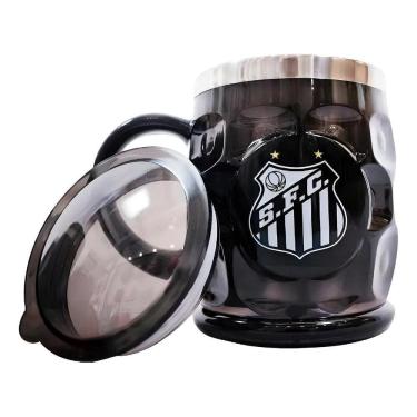 Imagem de Caneca Térmica Relevo Com Tampa 500Ml - Santos