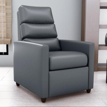 Imagem de Poltrona Do Papai Reclinável Leon Sintetico Cinza