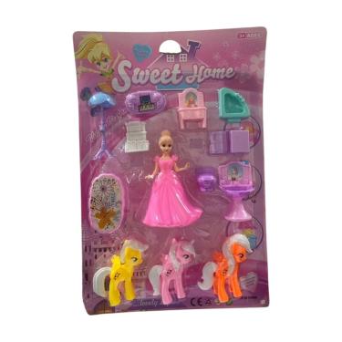 Imagem de Conjunto com Boneca Pôneis e Acessórios - Rosa