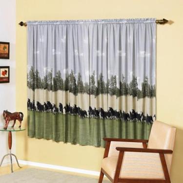 Imagem de Cortina Desire Percal 200 Fios Para Varão Simples 2,00m x 1,80m 100% A