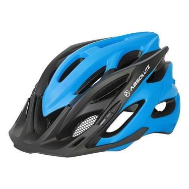 Imagem de Capacete Ciclismo Bike Absolute Wild Led Pisca Viseira Cores, Azul, Pr