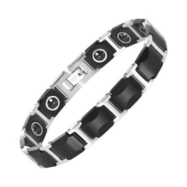 Imagem de Pulseira De Cerâmica Premium Unissex Com Design De Lua Crescente ARADO
