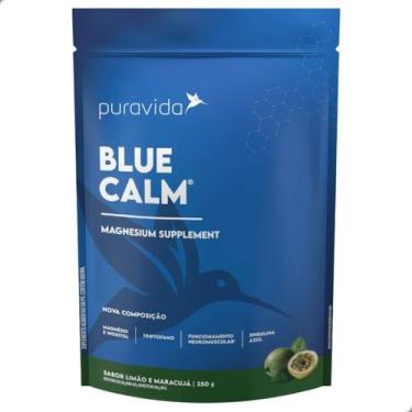 Imagem de Blue Calm Natural Spirulina Azul Magnesium 350g Pura Vida, Limão e Mar