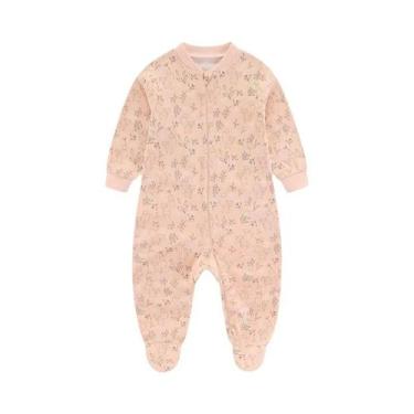 Imagem de Macacão De Manga Longa Com Zíper Para Bebês Meninos E Meninas De 0 a 1