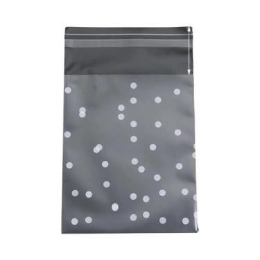 Imagem de Sacos De Celofane Plástico Com Bolinhas 100un. Autoadesivos Transparen