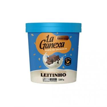 Imagem de Pasta de Amendoim Integral Gourmet (1,05kg) - Sabor: Leitinho - La Gan