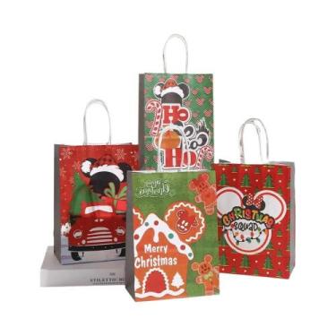 Imagem de Sacolas De Presente De Natal Do Papai Noel Para Doces E Biscoitos, Pac