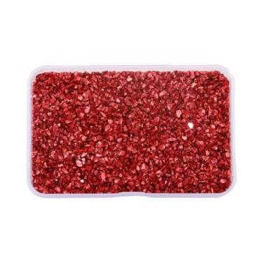 Imagem de Pedras De Vidro Trituradas De Resina Colorida Irregular 80g Para Decor