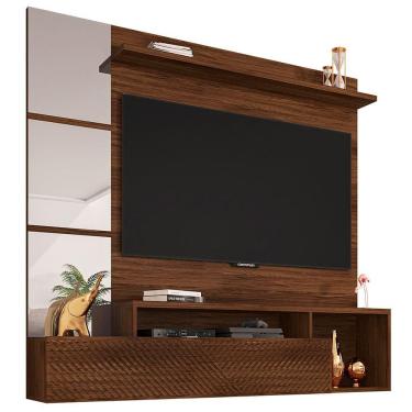 Imagem de Painel Bancada Para TV até 65 Polegadas Marrom Inbox Caemmun