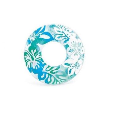 Imagem de Boia Inflável Flores Azul Com Verde 91Cm Intex