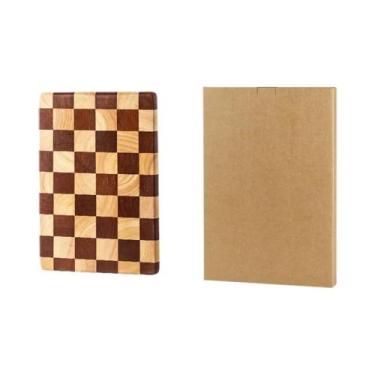 Imagem de Tábua De Corte De Madeira De Borracha De Grão Final Reforçada E Revers