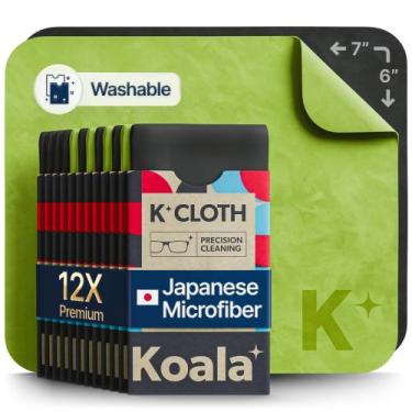 Imagem de Pano de limpeza Koala Lens de microfibra japonesa preto e verde - Koal