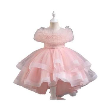 Imagem de Vestido De Princesa Branco Com Glitter Para Meninas, Vestido Formal Pa