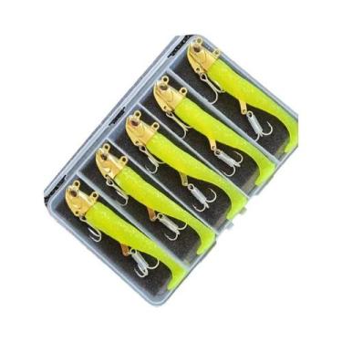 Imagem de Iscas De Pesca Luminosas 5pcs 105mm Iscas Macias Wobblers Para Bass, S