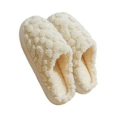 Imagem de Pantufas Unissex De Inverno Quentes E Confortáveis Com Sola Antiderrap