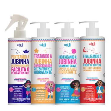 Imagem de Kit Widi Care Jubinha Infantil Shampoo, Condicionador, Creme de Pentea