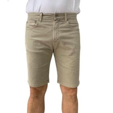 Imagem de Bermuda Sarja Fideli Giorno Regular Bege BR50501844 - Bege 44-Masculino