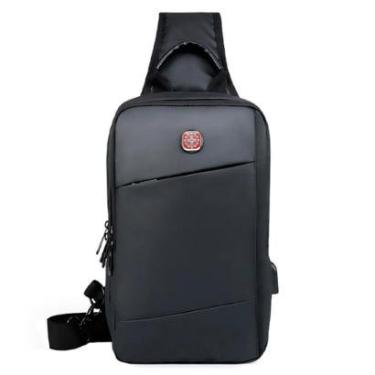 Imagem de Shoulder Bag Crosswave Bolsa Transversal Masculina Executiva Impermeável Resistente 4 Litros-Masculino