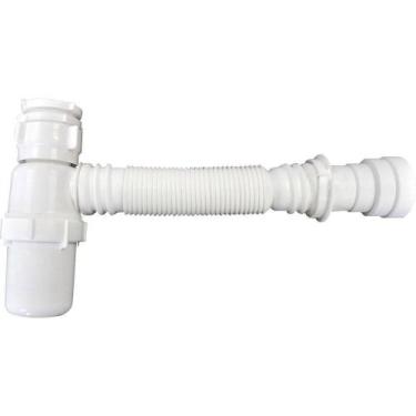 Imagem de Sifão Sanfonado Universal Copo Branco - Ssuc*br1 - Astra Sifao Sanfona