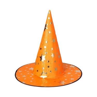Imagem de Chapéu De Halloween Para Crianças E Adultos, Bruxa, Mago, Pentagrama, 
