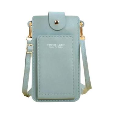 Imagem de Bolsa Transversal Feminina De Couro Macio Com Tela Sensível Ao Toque P