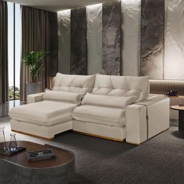Imagem de Sofa Lake 210 cm Braco 25 cm Retratil e Reclinavel Meu Sofa Online