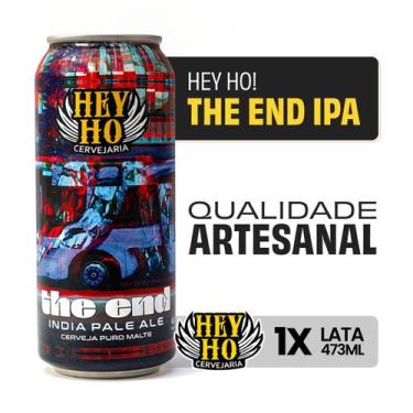 Imagem de Cerveja Artesanal Hey Ho The End IPA Lata 473ml