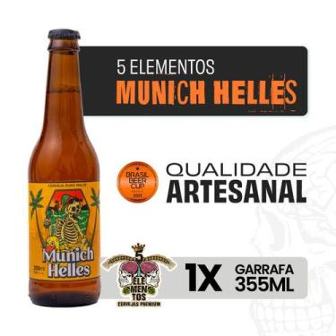 Imagem de Cerveja Puro Malte Alemã 5 Elementos Munich Helles 355ml